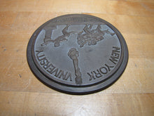 Load image into Gallery viewer, NEW YORK UNIVERSITY Old High Relief Brass Bronze Plaque Nameplate Sign NYU