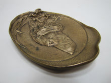 Load image into Gallery viewer, HUNTING DOG IN BRUSH Antique Bronze Decorative Arts High Relief Tray Ornate