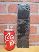 Load image into Gallery viewer, OUT Original Old Porcelain Sign Doorpush Advertising Cobalt Store Display