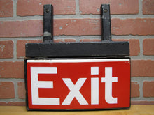 Load image into Gallery viewer, EXIT 6 Double Sided Porcelain Sign Subway Railroad Train Station Transportation