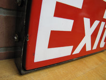 Load image into Gallery viewer, EXIT 6 Double Sided Porcelain Sign Subway Railroad Train Station Transportation