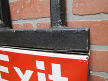 Load image into Gallery viewer, EXIT 6 Double Sided Porcelain Sign Subway Railroad Train Station Transportation