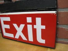 Load image into Gallery viewer, EXIT 6 Double Sided Porcelain Sign Subway Railroad Train Station Transportation