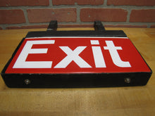 Load image into Gallery viewer, EXIT 6 Double Sided Porcelain Sign Subway Railroad Train Station Transportation