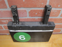 Load image into Gallery viewer, EXIT 6 Double Sided Porcelain Sign Subway Railroad Train Station Transportation