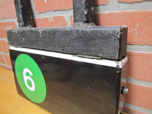 Load image into Gallery viewer, EXIT 6 Double Sided Porcelain Sign Subway Railroad Train Station Transportation