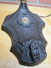 Load image into Gallery viewer, HARVARD UNIVERSITY WISE OLD OWL ROBERT SCHWARTZ & BRO NY USA Antique Desk Lamp