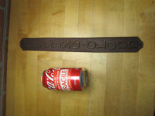 Load image into Gallery viewer, ROLLING CLOUD Old Leather Strap with Brass Letters Horse Sign Patina