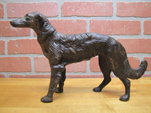 Load image into Gallery viewer, BORZOI WOLFHOUND Antique Cast Iron Figural Dog Doorstop Decorative Art Statue