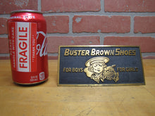 Load image into Gallery viewer, BUSTER BROWN SHOES FOR BOYS GIRLS c1930s Store Display Sign BOSTONIAN BRONZES