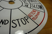 Load image into Gallery viewer, THE MCNAB Original Old Ships Maritime Telegraph Engine Order Porcelain Face Sign