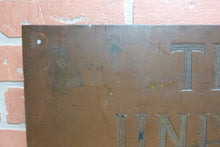 Load image into Gallery viewer, TEMPLE UNIVERSITY Antique School Advertising Sign Impressed Lettering Display Ad