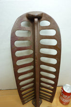 Load image into Gallery viewer, J W FISKE NY Antique 19c Cast Iron Saddle Tack Holder Bracket Hanger Old Paint