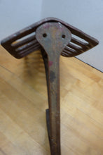 Load image into Gallery viewer, J W FISKE NY Antique 19c Cast Iron Saddle Tack Holder Bracket Hanger Old Paint