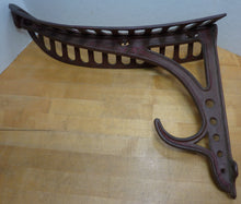 Load image into Gallery viewer, J W FISKE NY Antique 19c Cast Iron Saddle Tack Holder Bracket Hanger Old Paint