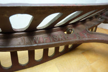 Load image into Gallery viewer, J W FISKE NY Antique 19c Cast Iron Saddle Tack Holder Bracket Hanger Old Paint