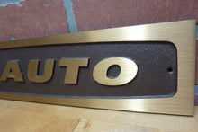 Load image into Gallery viewer, MCAUTO Vintage Brass Sign McDonnell Douglas Automation Co CADD CAD/CAM Computer