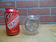 Load image into Gallery viewer, PEPPERMINT Antique Reverse Under Glass Label Bottle ROG Barber Apothecary Ribbed