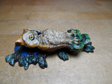 Load image into Gallery viewer, OWL TREE MOON Original Old Door Knocker Small Ornate Decorative Arts Hardware