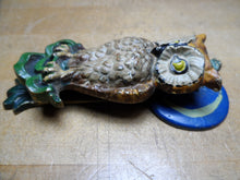 Load image into Gallery viewer, OWL TREE MOON Original Old Door Knocker Small Ornate Decorative Arts Hardware