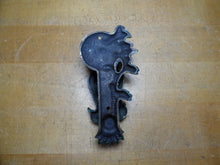 Load image into Gallery viewer, OWL TREE MOON Original Old Door Knocker Small Ornate Decorative Arts Hardware