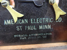 Load image into Gallery viewer, AMERICAN ELECTRIC Co St Paul Minn NOXALL ANNUNCIATOR Antique Room Call Box p1899
