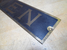 Load image into Gallery viewer, MEN Old Brass Sign Restroom Bathroom Bar Pub Tavern Shop Gas Station Diner Ad