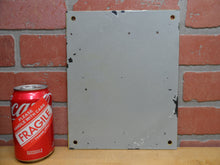Load image into Gallery viewer, CAUTION RADIATION AREA Old Porcelain Sign ATOMIC ACCESSORIES NY WP-41 Safety Ad