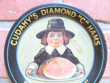 Load image into Gallery viewer, CUDAHY'S DIAMOND "C" HAMS Old Advertising Tip Tray American Arts Works Coshocton