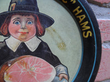 Load image into Gallery viewer, CUDAHY'S DIAMOND "C" HAMS Old Advertising Tip Tray American Arts Works Coshocton
