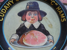 Load image into Gallery viewer, CUDAHY'S DIAMOND "C" HAMS Old Advertising Tip Tray American Arts Works Coshocton