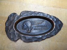 Load image into Gallery viewer, PONTIAC CHIEF OF THE SIXES Old Dealer Advertising Tray Ashtray ARROWHEAD Patina