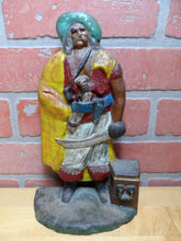 Load image into Gallery viewer, PIRATE TREASURE CHEST SWORD GUN ALBANY FOUNDRY Antique Cast Iron Doorstop Statue