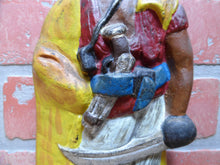 Load image into Gallery viewer, PIRATE TREASURE CHEST SWORD GUN ALBANY FOUNDRY Antique Cast Iron Doorstop Statue
