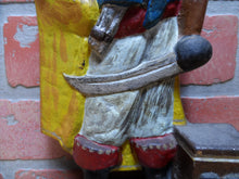 Load image into Gallery viewer, PIRATE TREASURE CHEST SWORD GUN ALBANY FOUNDRY Antique Cast Iron Doorstop Statue