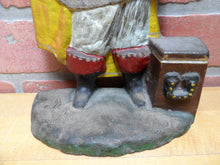 Load image into Gallery viewer, PIRATE TREASURE CHEST SWORD GUN ALBANY FOUNDRY Antique Cast Iron Doorstop Statue