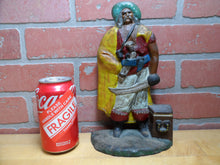 Load image into Gallery viewer, PIRATE TREASURE CHEST SWORD GUN ALBANY FOUNDRY Antique Cast Iron Doorstop Statue