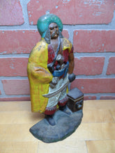 Load image into Gallery viewer, PIRATE TREASURE CHEST SWORD GUN ALBANY FOUNDRY Antique Cast Iron Doorstop Statue
