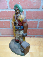Load image into Gallery viewer, PIRATE TREASURE CHEST SWORD GUN ALBANY FOUNDRY Antique Cast Iron Doorstop Statue