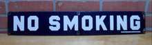 Load image into Gallery viewer, NO SMOKING MINE SAFETY APPLIANCES Co PITTSBURGH PA Original Old Sign Cobalt Blue