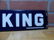 Load image into Gallery viewer, NO SMOKING MINE SAFETY APPLIANCES Co PITTSBURGH PA Original Old Sign Cobalt Blue