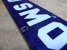 Load image into Gallery viewer, NO SMOKING MINE SAFETY APPLIANCES Co PITTSBURGH PA Original Old Sign Cobalt Blue