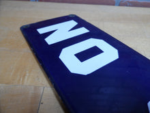 Load image into Gallery viewer, NO SMOKING MINE SAFETY APPLIANCES Co PITTSBURGH PA Original Old Sign Cobalt Blue