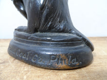 Load image into Gallery viewer, BEAVER COAL Original Old Bronze Clad Advertising Statue Store Display Sign Phila