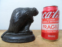 Load image into Gallery viewer, BEAVER COAL Original Old Bronze Clad Advertising Statue Store Display Sign Phila