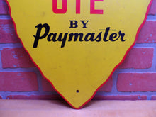 Load image into Gallery viewer, UTE by PAYMASTER Original Old Advertising Sign Figural Arrowhead Utility Vehicle