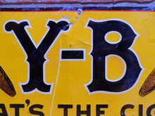 Load image into Gallery viewer, Y-B Yocum Brothers THAT'S THE CIGAR Orig Old Tin Ad Sign Novelty Co Coshocton