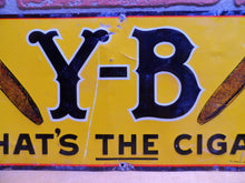 Load image into Gallery viewer, Y-B Yocum Brothers THAT'S THE CIGAR Orig Old Tin Ad Sign Novelty Co Coshocton