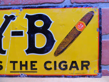 Load image into Gallery viewer, Y-B Yocum Brothers THAT'S THE CIGAR Orig Old Tin Ad Sign Novelty Co Coshocton