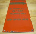 Load image into Gallery viewer, WRIGLEY'S SPEARMINT The PERFECT GUM Old Porcelain Machine Front Panel Ad Sign 5c